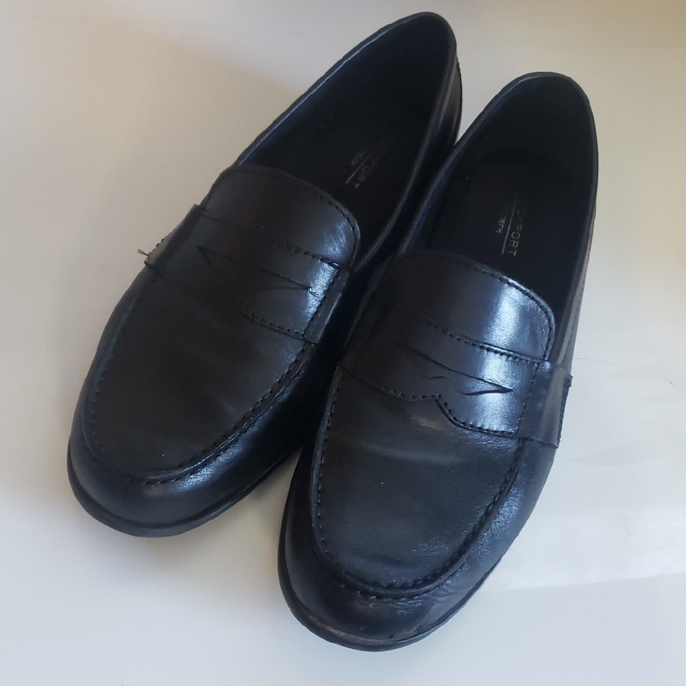 Rockport TrueTech Black Leather Men's Loafers